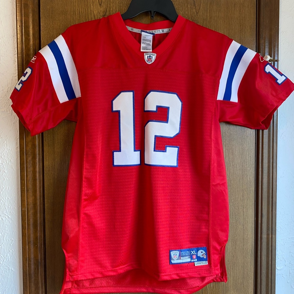 RARE Tom Brady New England Patriots red youth jersey
